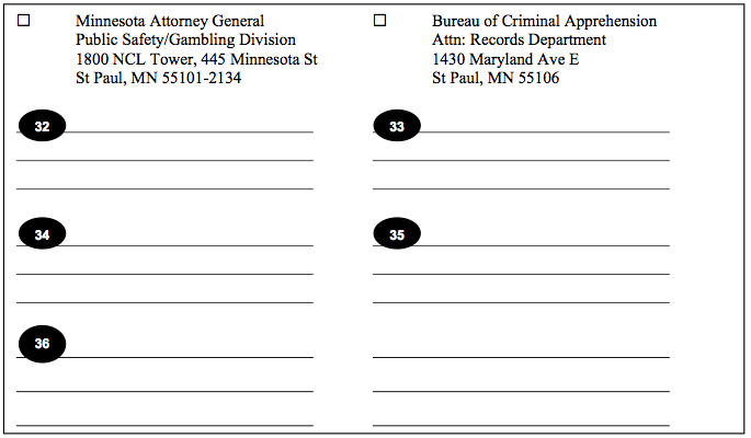 Minnesota Expungement Affidavit of Service