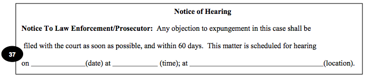 Minnesota Expungement: Notice of Hearing