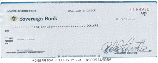 Lawson Roberts Fraudulent Check Attachment